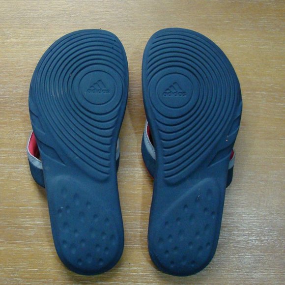 Navy/Pink Adidas Flip Flop Sandles Size 7 - Picture 2 of 6